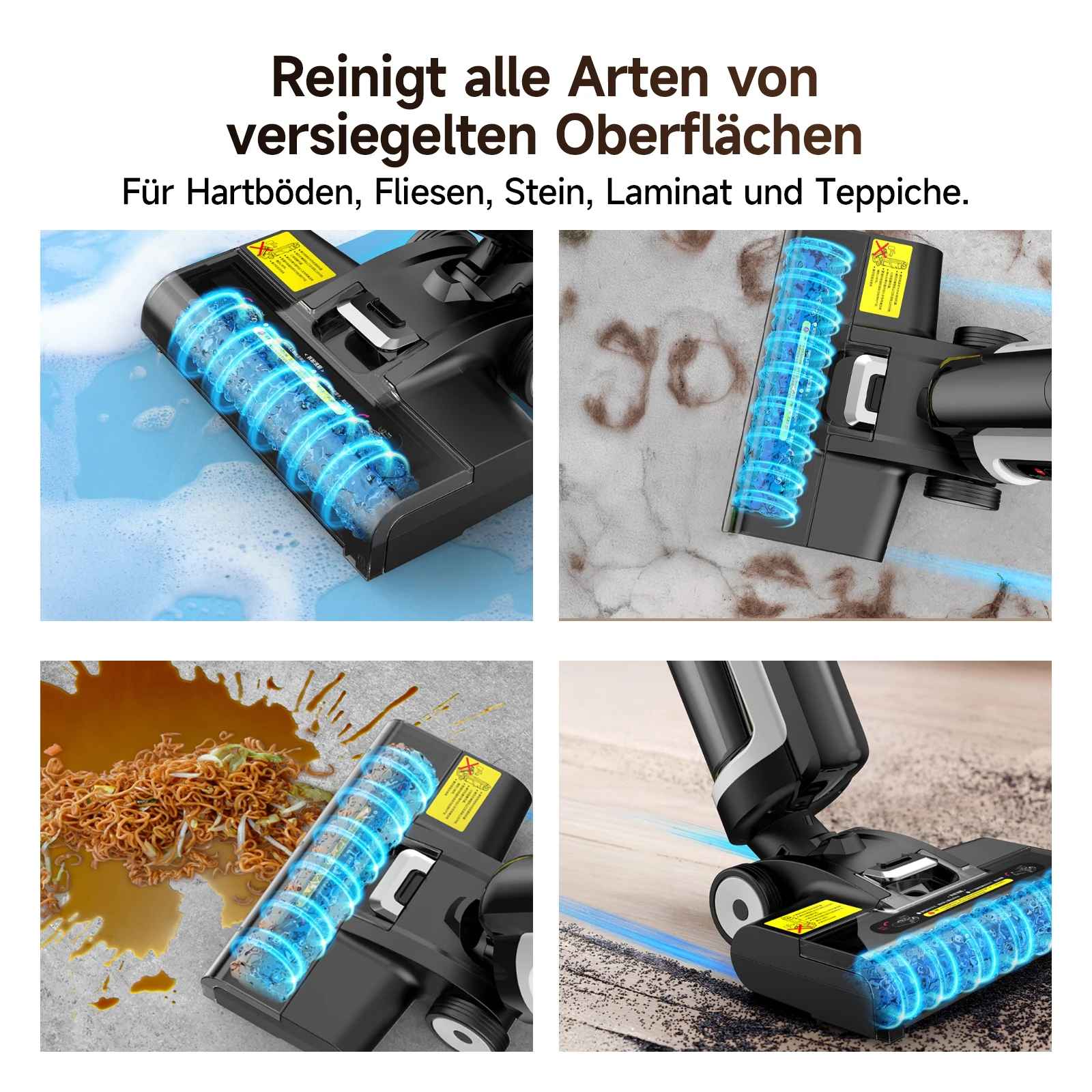 Der Staubsauger, der gleichzeitig wischt