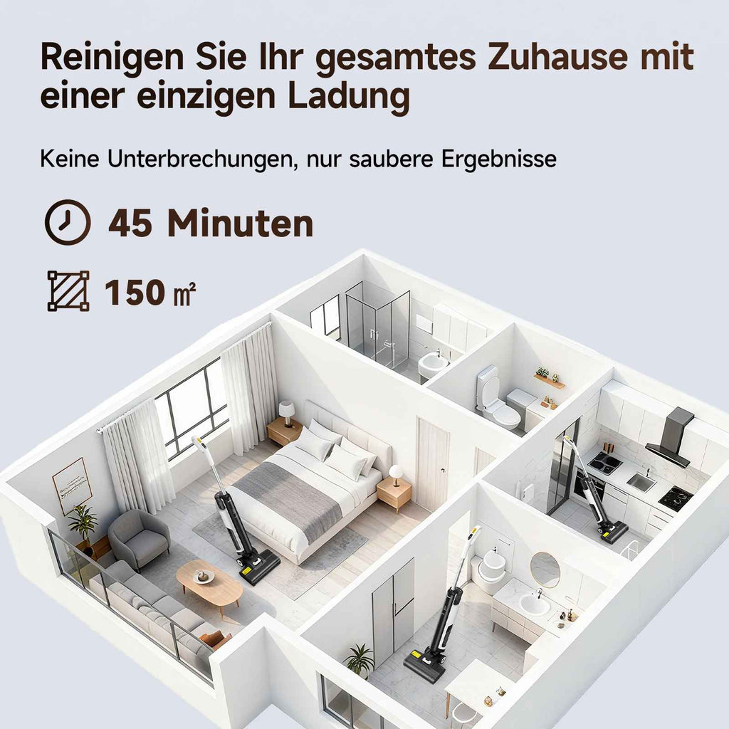 Der Staubsauger, der gleichzeitig wischt